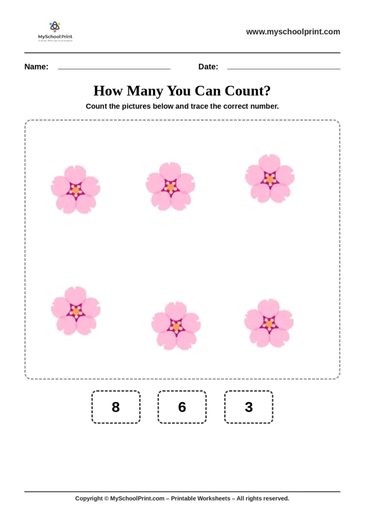 Count and write worksheet 22
