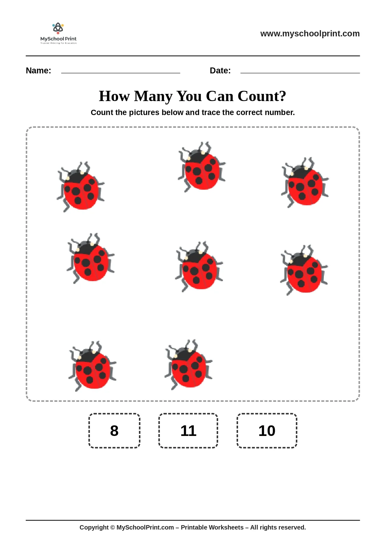 Count and write worksheet 24