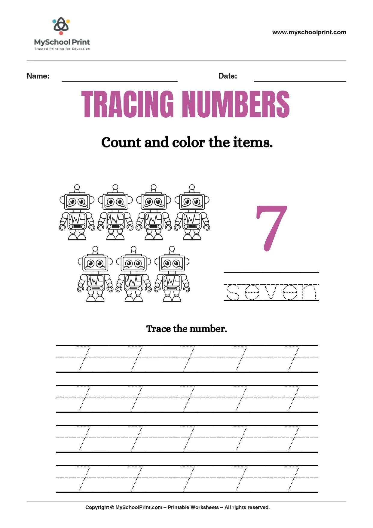 Number 27 coloring worksheet