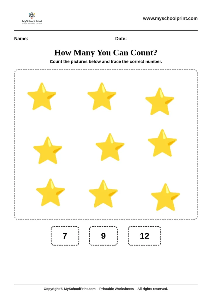 Count and write worksheet 28