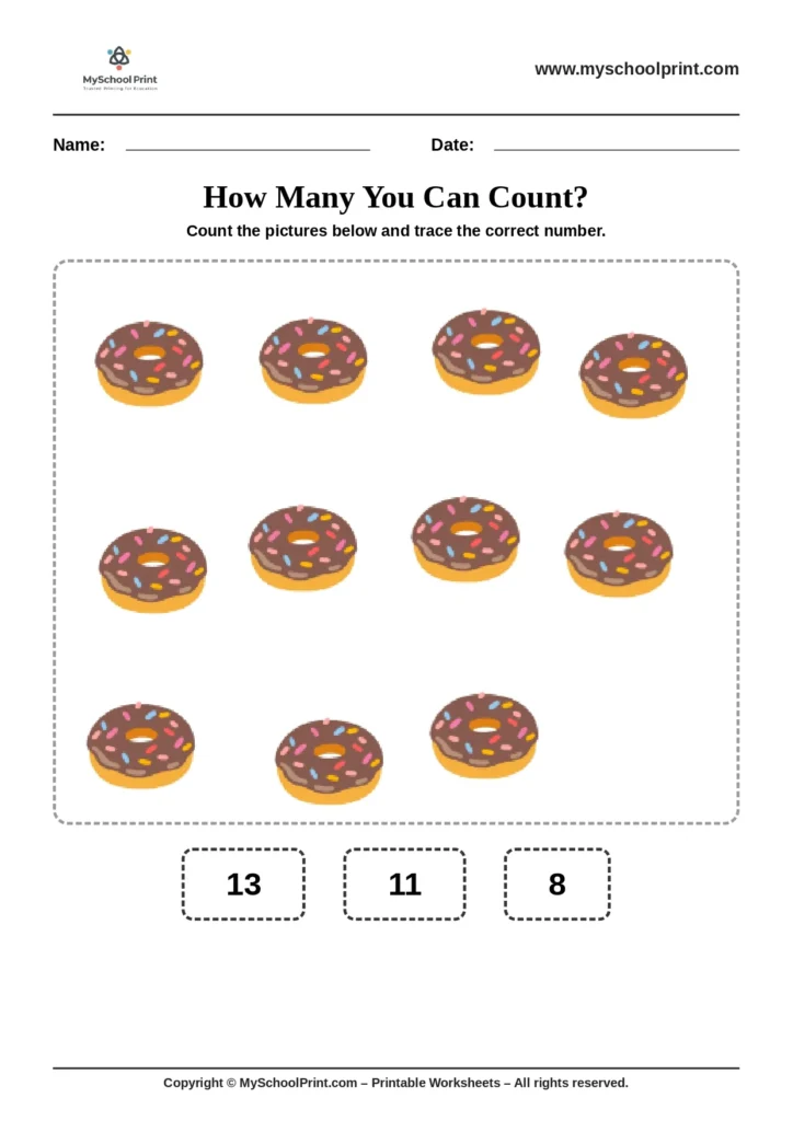 Count and write worksheet 29