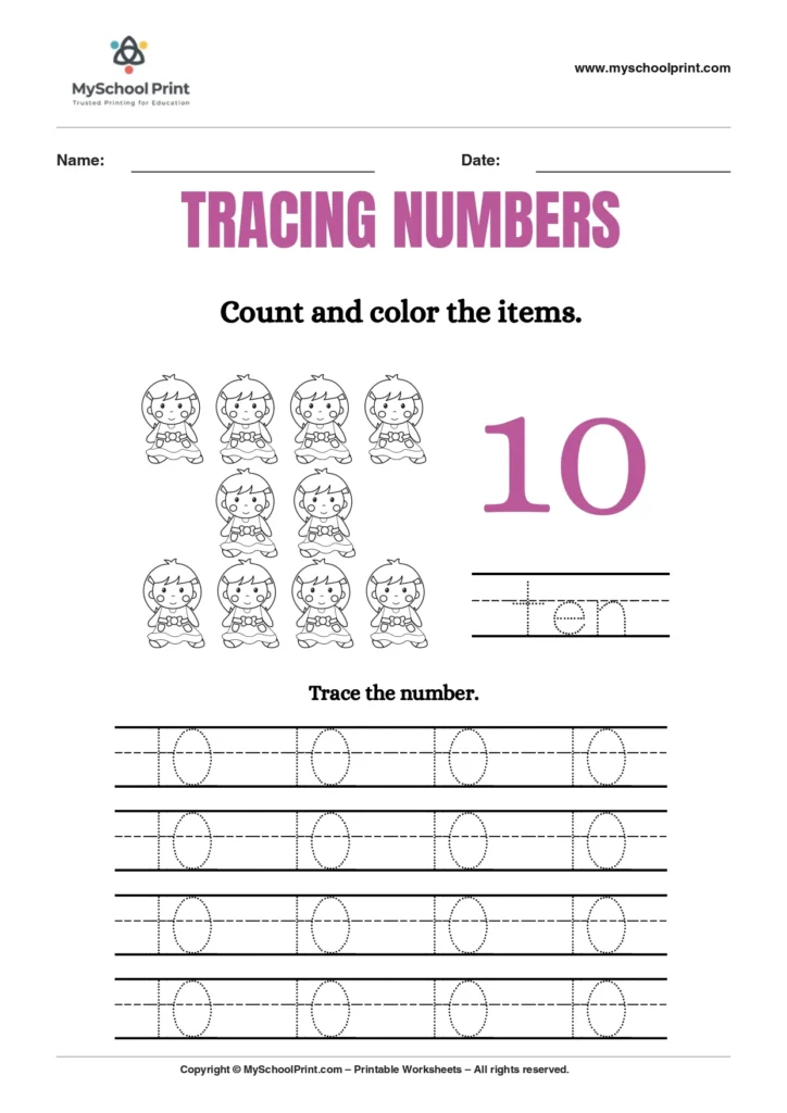 Number 30 coloring worksheet