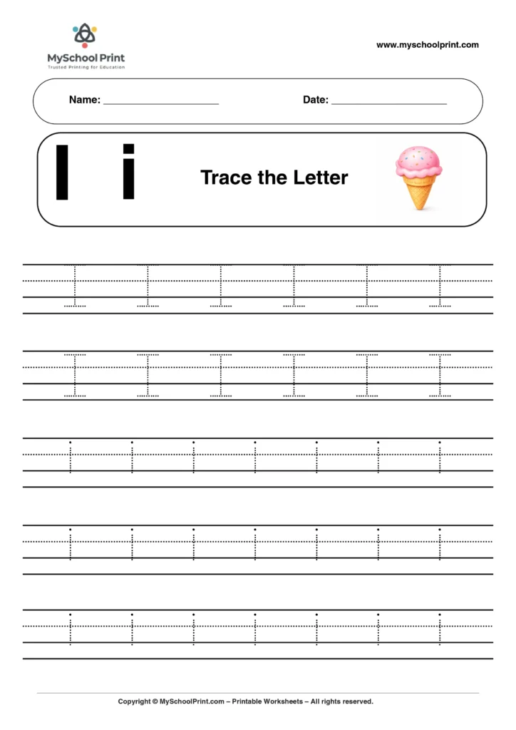 tracing worksheet for preschool and kindergarten