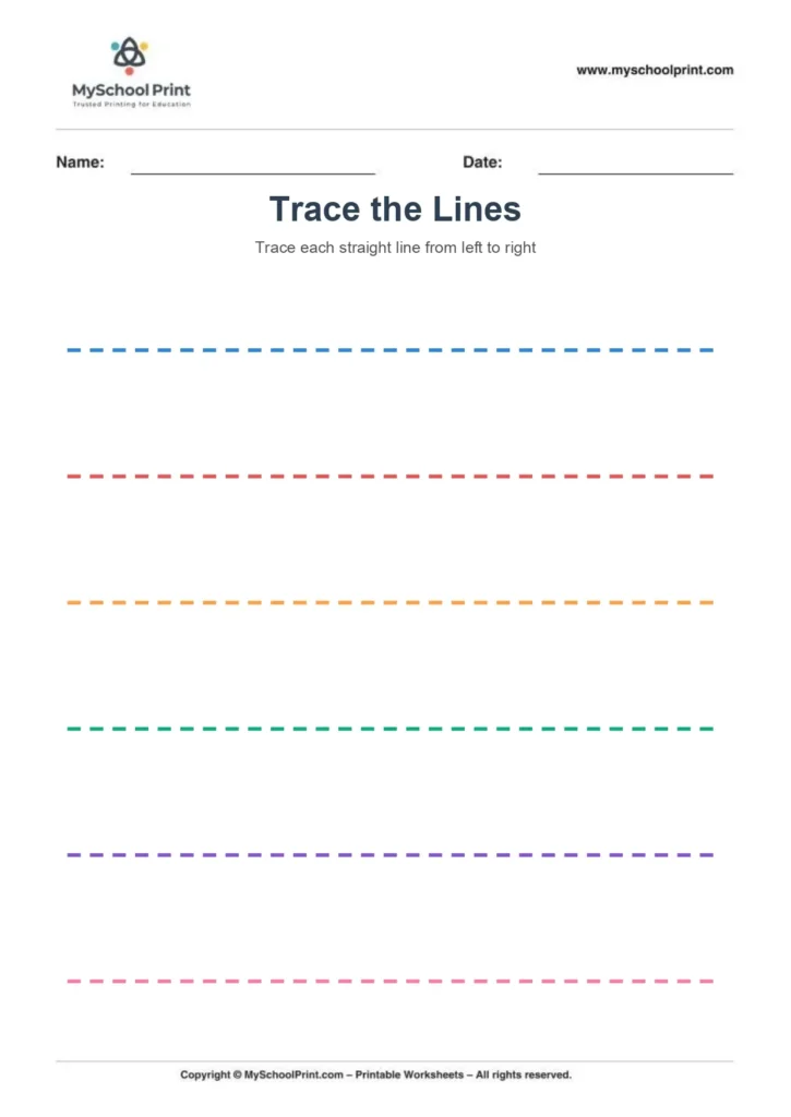 Line tracing worksheet 2