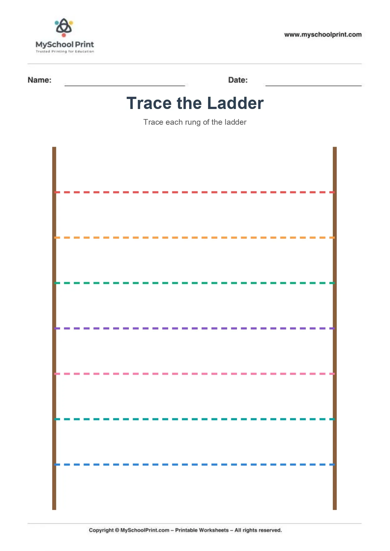 Line tracing worksheet 3