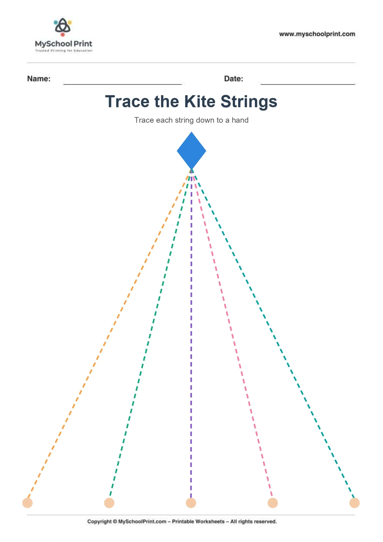 Line tracing worksheet 5