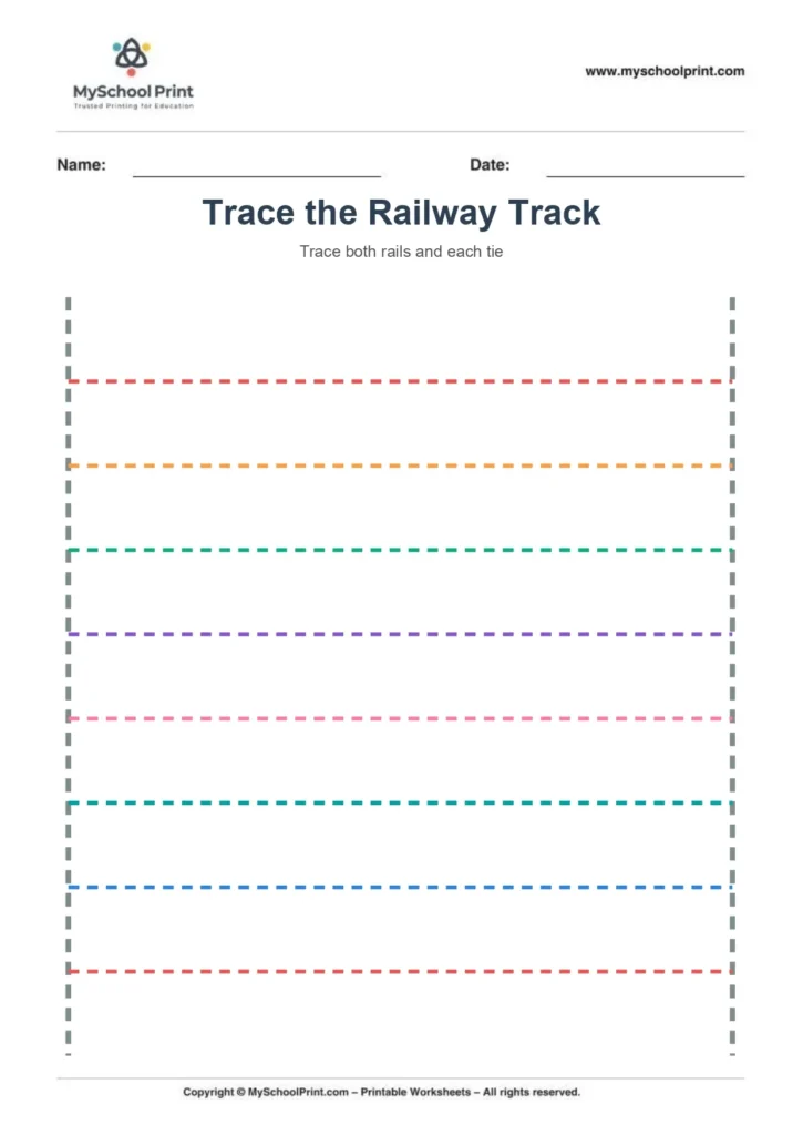 Line tracing worksheet 7