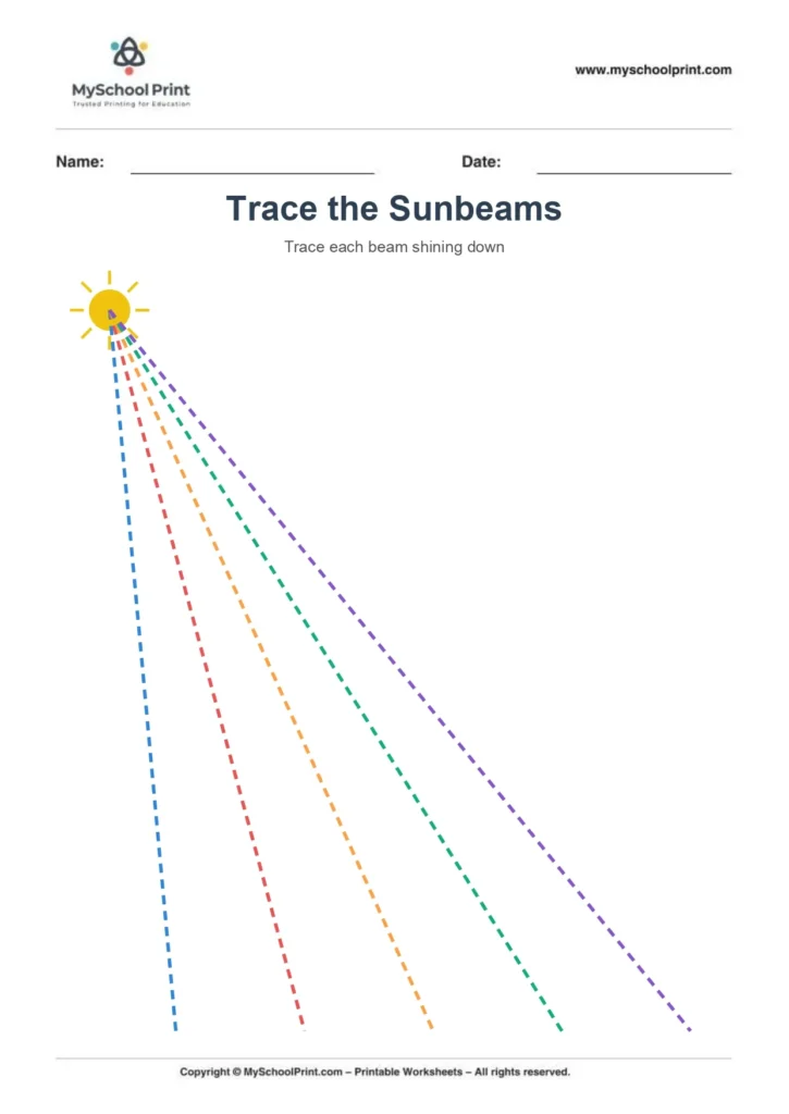 Line tracing worksheet 8
