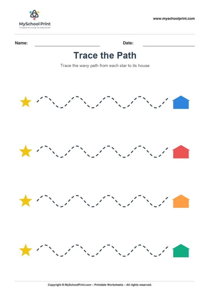 Path tracing worksheet 1