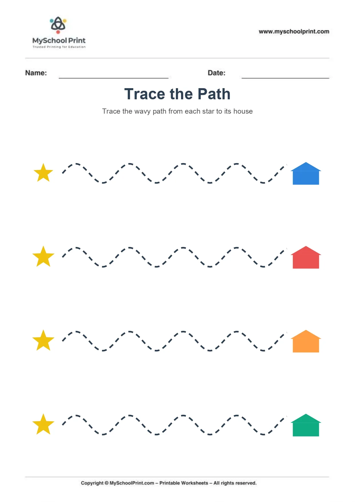 Path tracing worksheet 1
