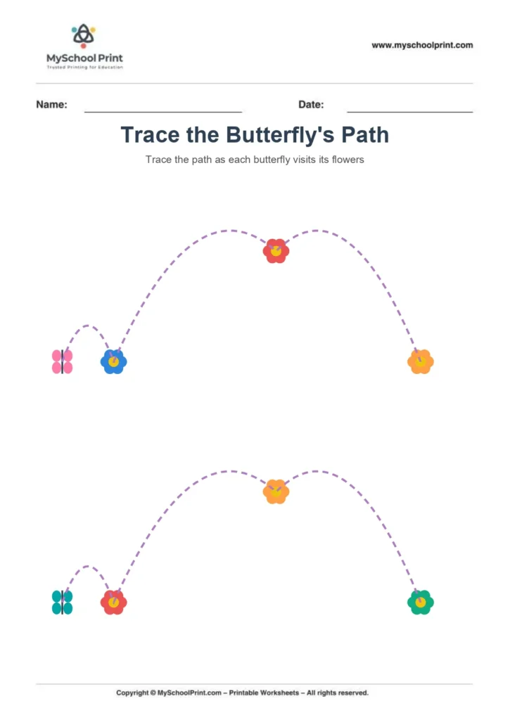 Path tracing worksheet 8