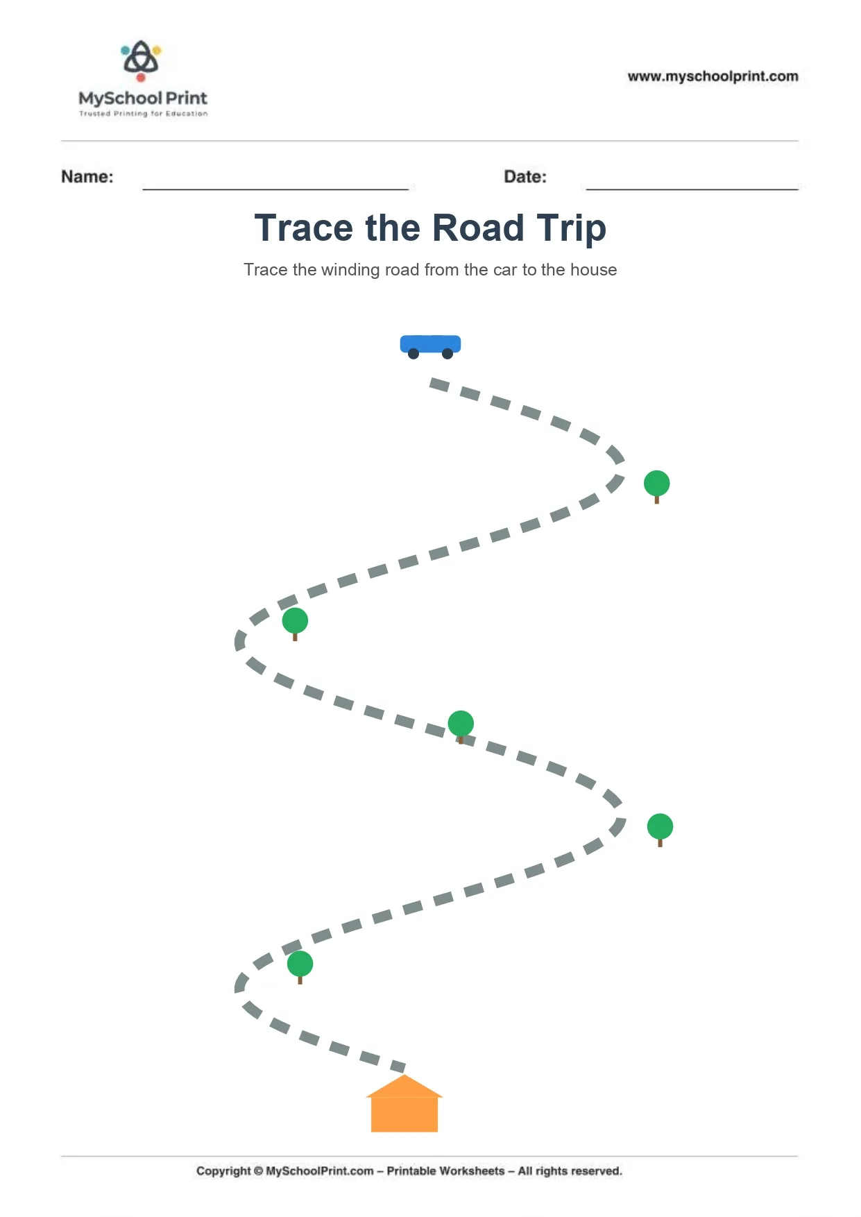 Path tracing worksheet 9