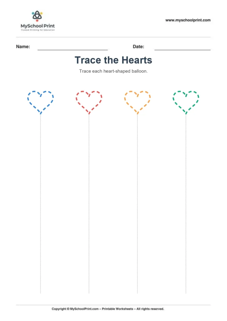 Shape tracing worksheet 8