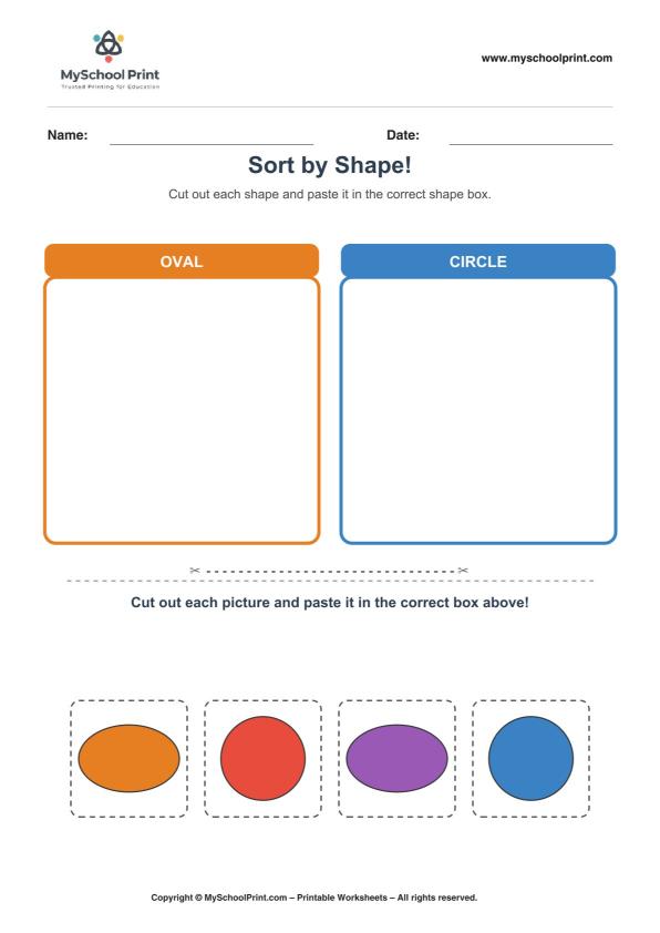 Cut and Paste Worksheet 15 for Kids
