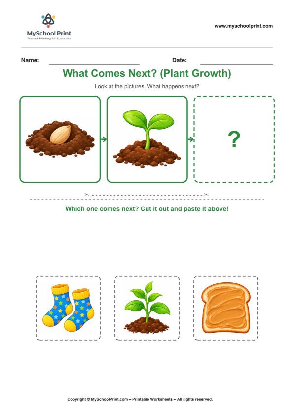 Cut and Paste Worksheet 22 for Kids