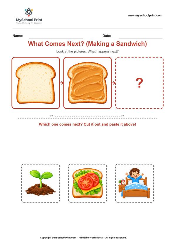 Cut and Paste Worksheet 23 for Kids