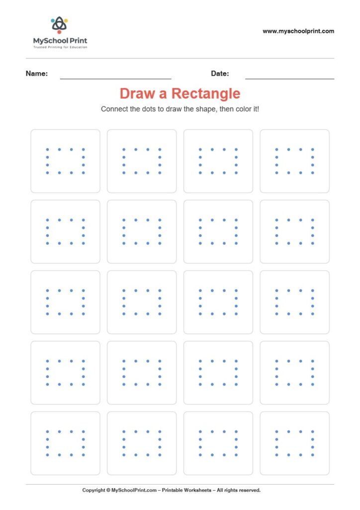 2d draw rectangle worksheet for kids