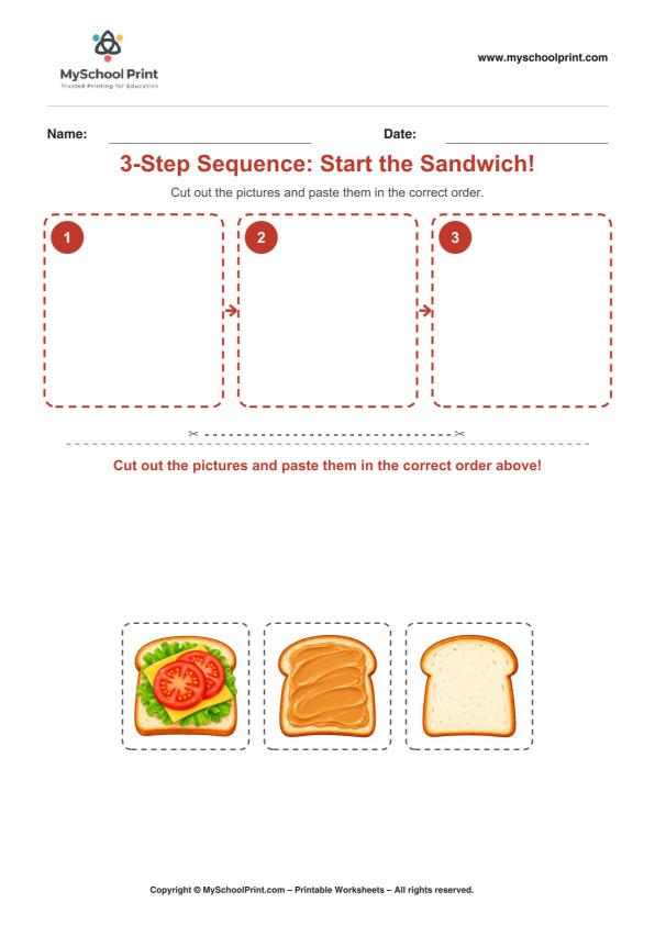 Cut and Paste Worksheet 44 for Kids