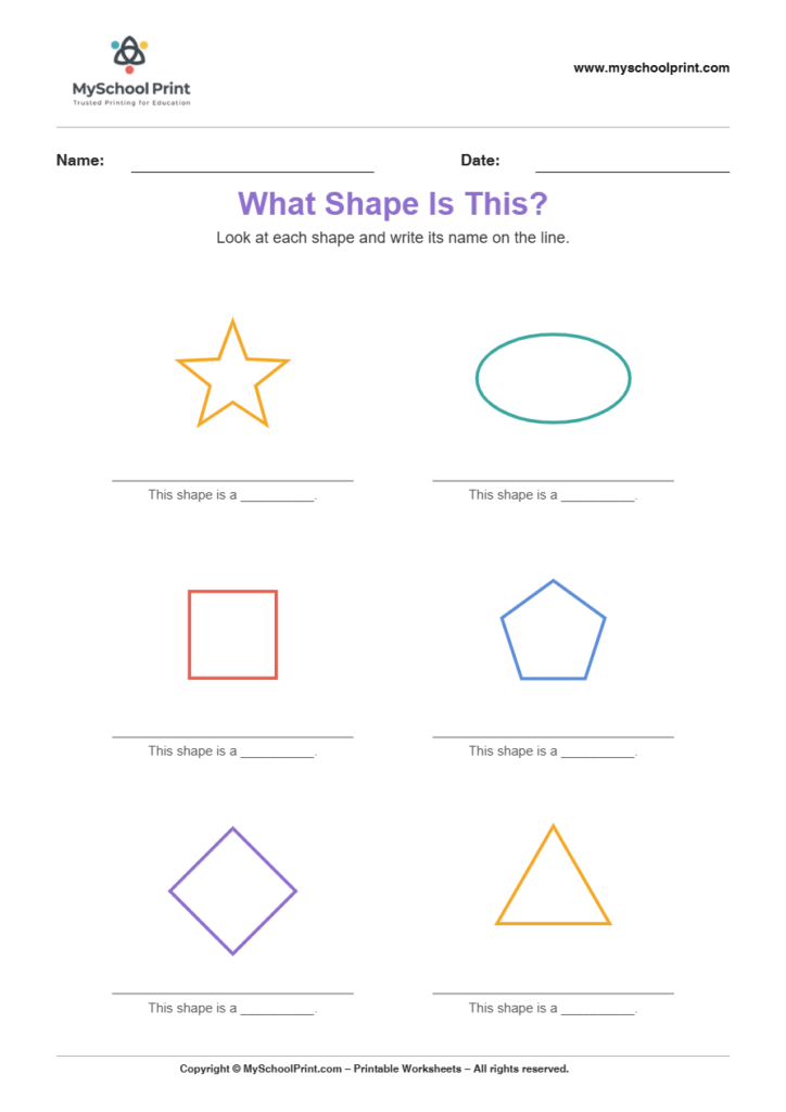 basic nameshapemixed 2 worksheet for kindergarten kids