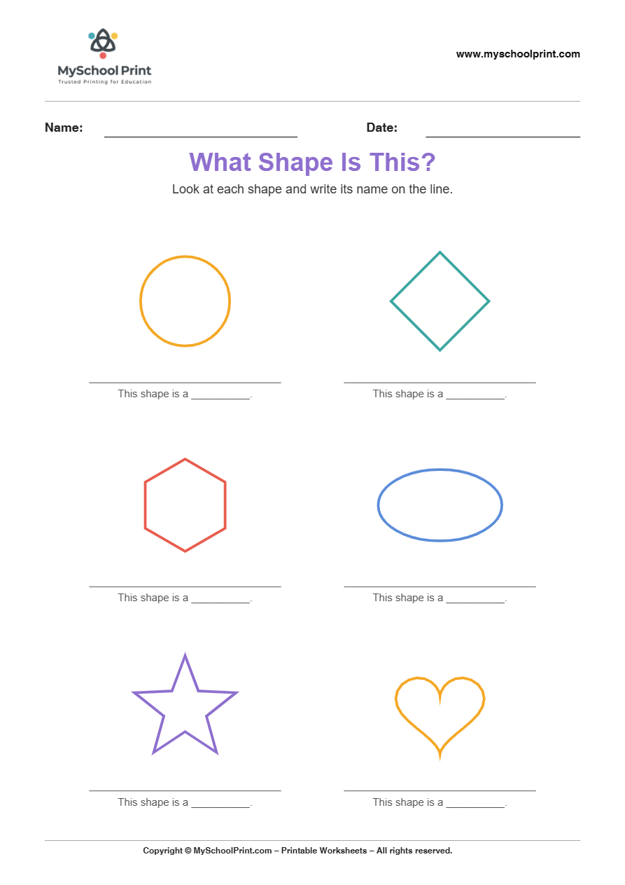 basic nameshapemixed 8 worksheet for kindergarten kids
