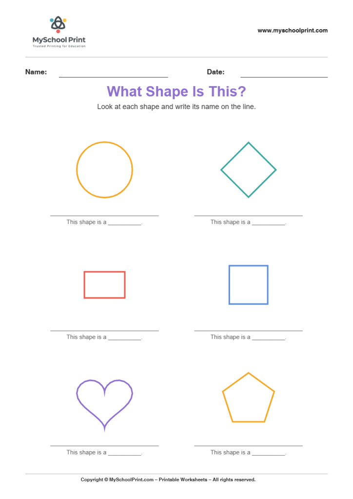 basic nameshapemixed 9 worksheet for kindergarten kids