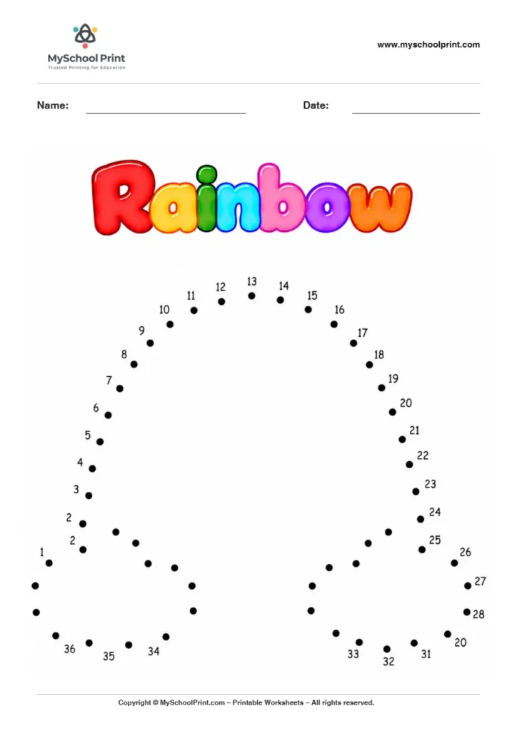 Tracing Worksheet dot to dot worksheet for kids