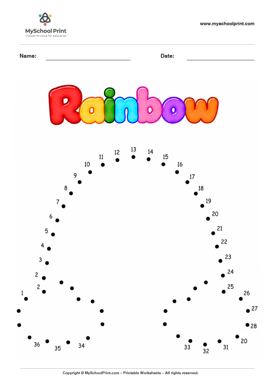Tracing Worksheet dot to dot worksheet for kids