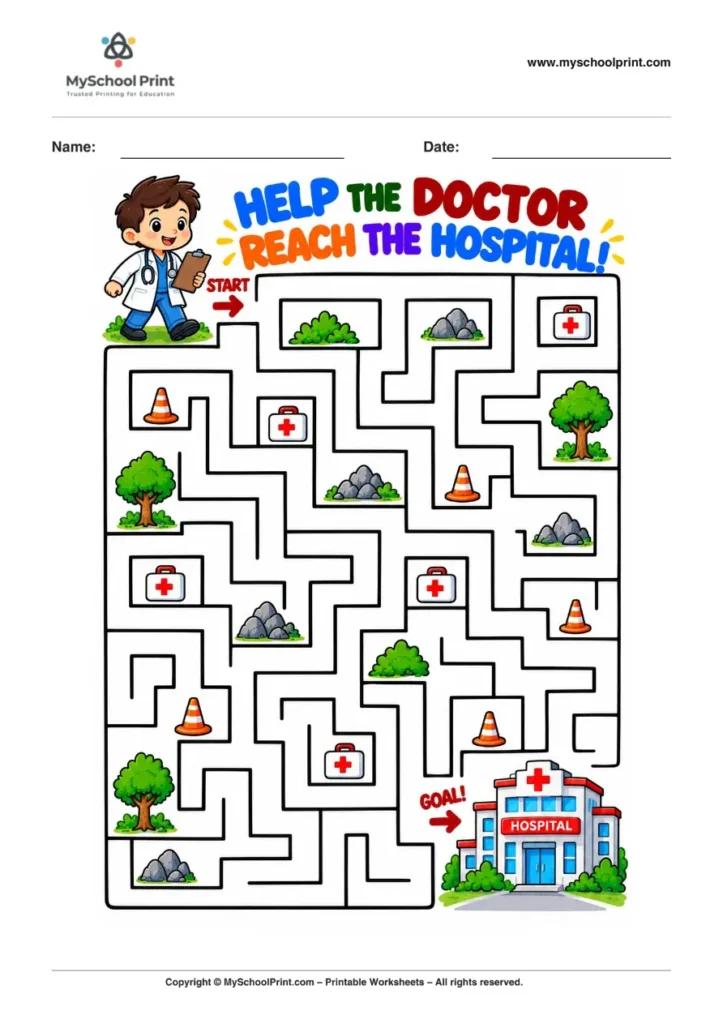 Maze worksheet 17 for kids