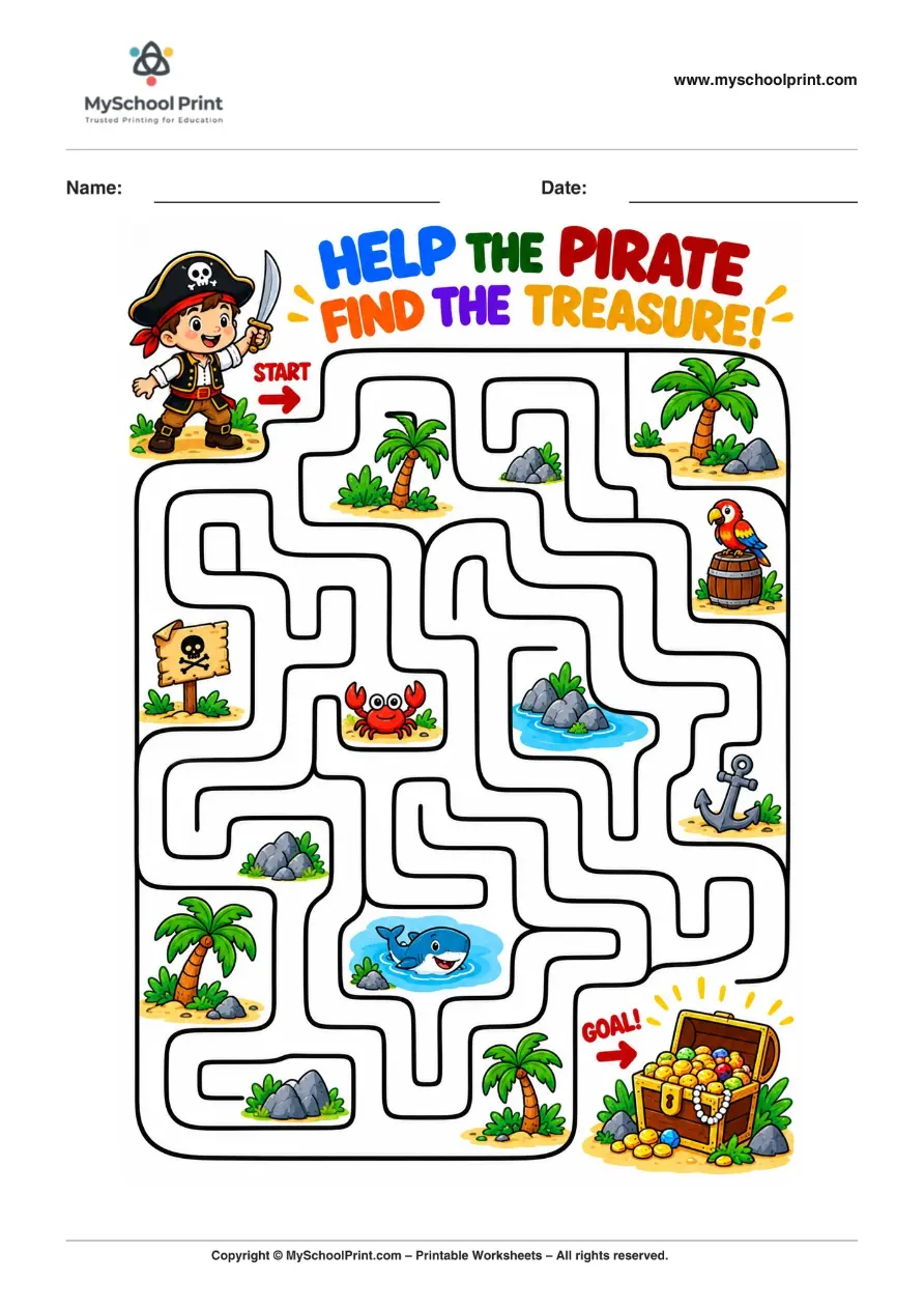Maze worksheet 26 for kids