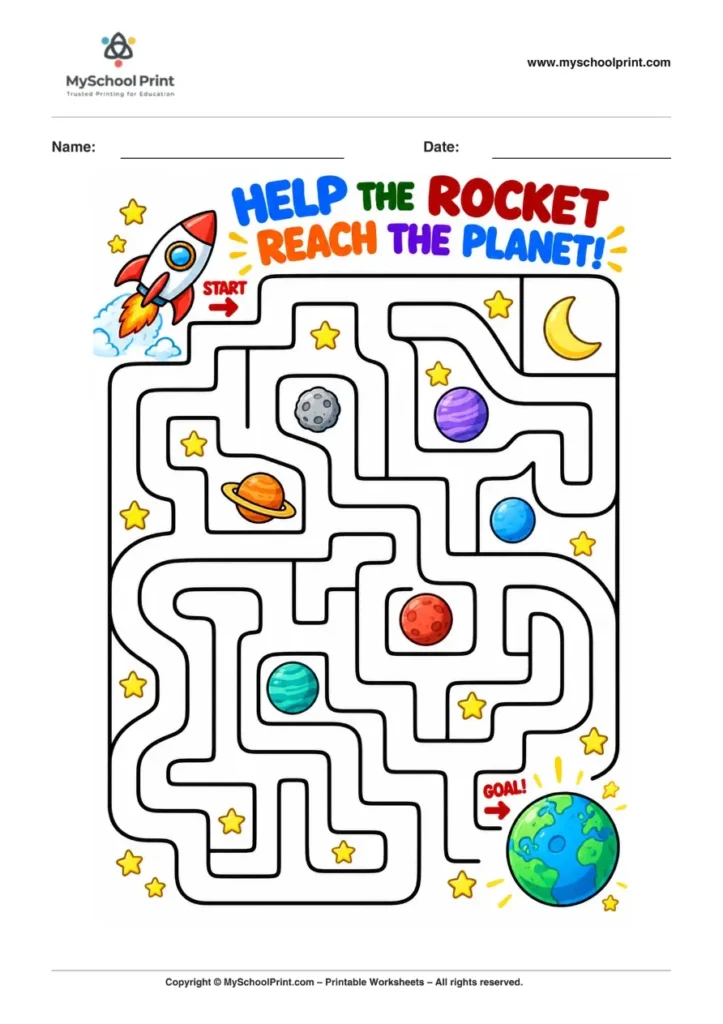 Maze worksheet 28 for kids