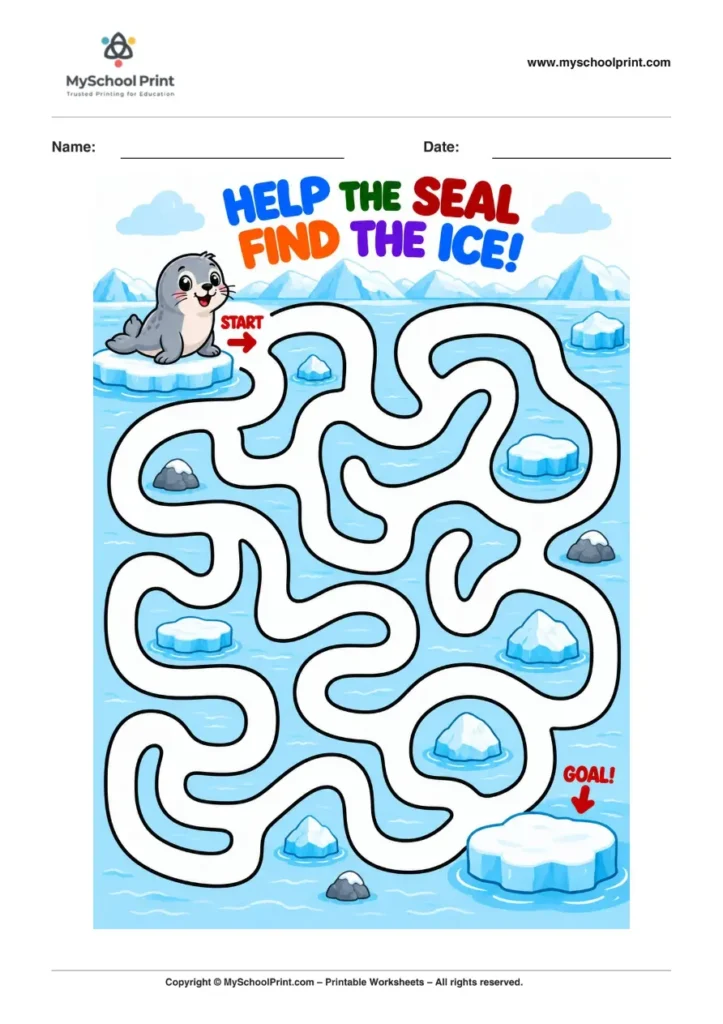 Maze worksheet 30 for kids