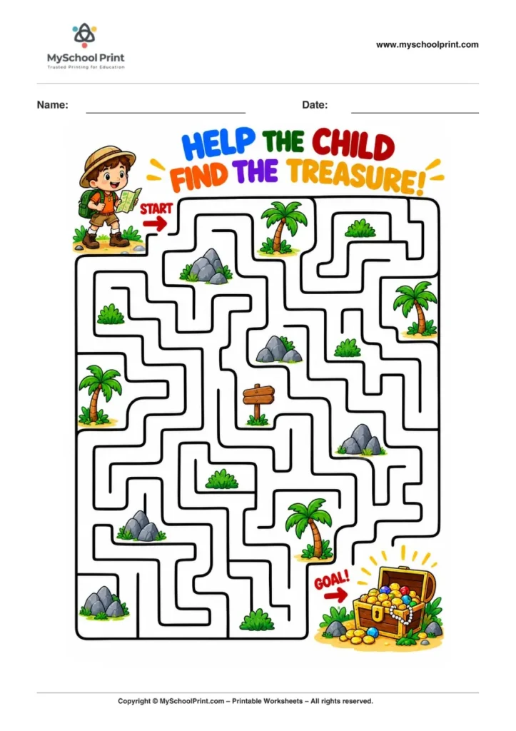 Maze worksheet 31 for kids