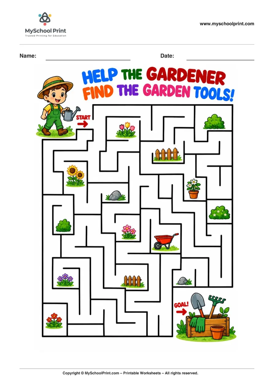 Maze worksheet 39 for kids