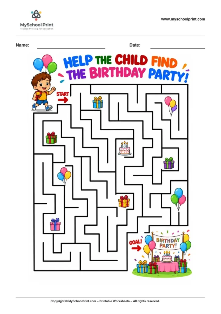 Maze worksheet 41 for kids
