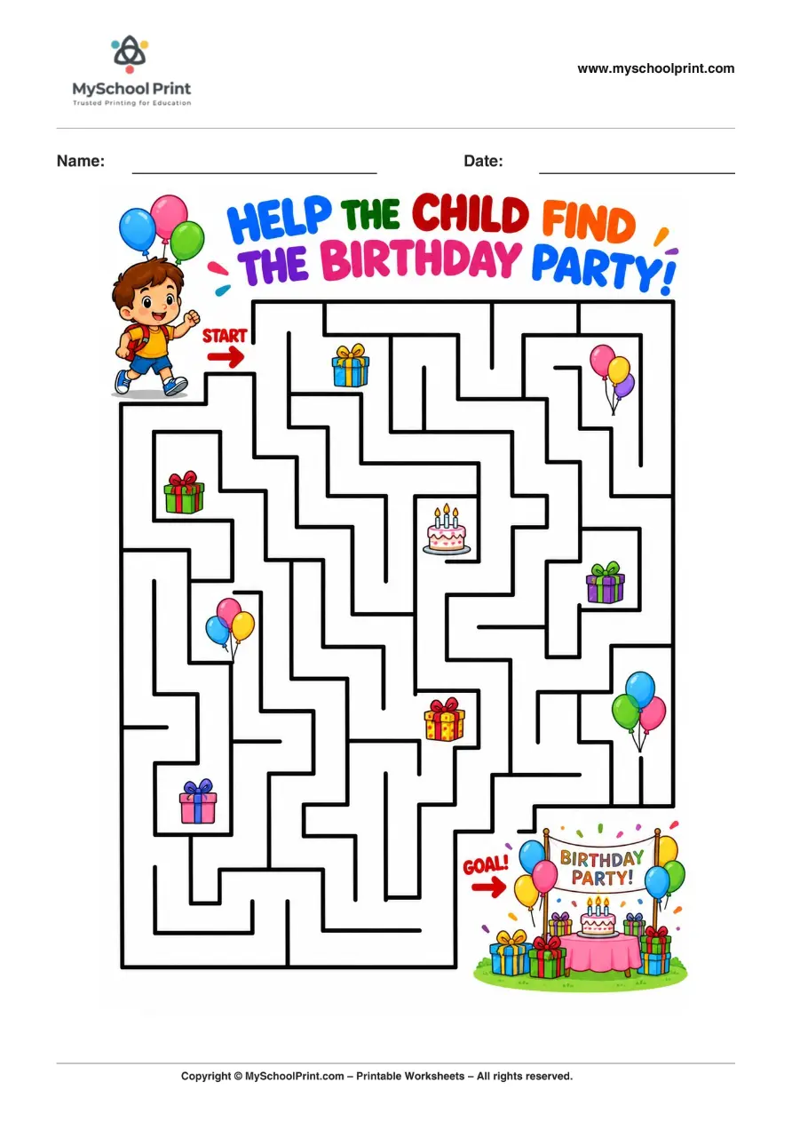 Maze worksheet 41 for kids