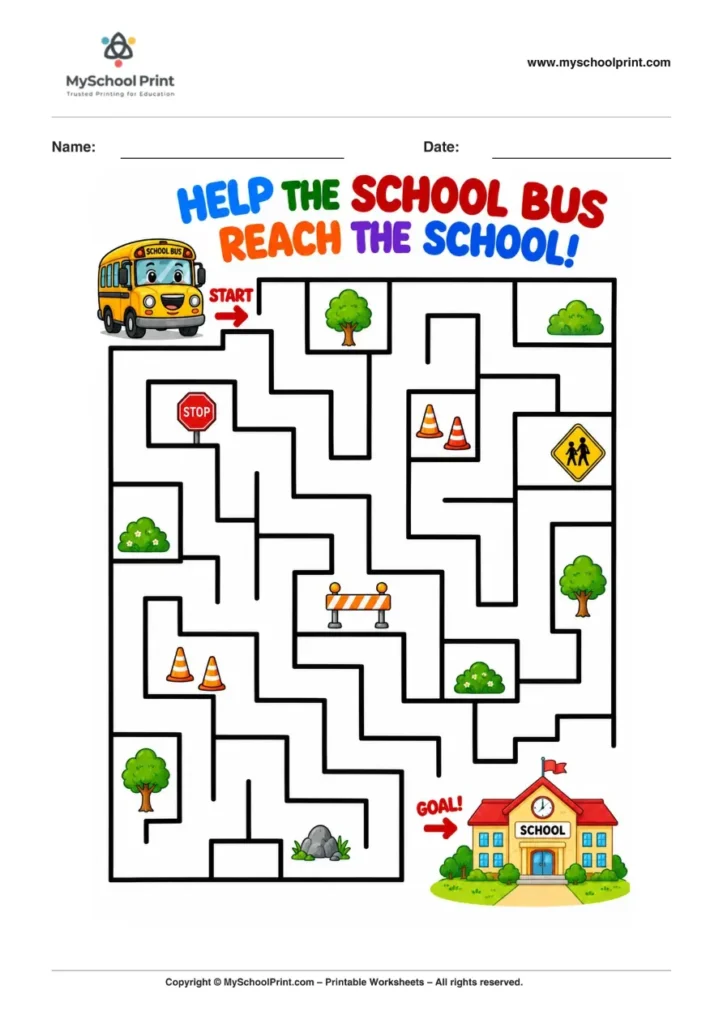 Maze worksheet 46 for kids