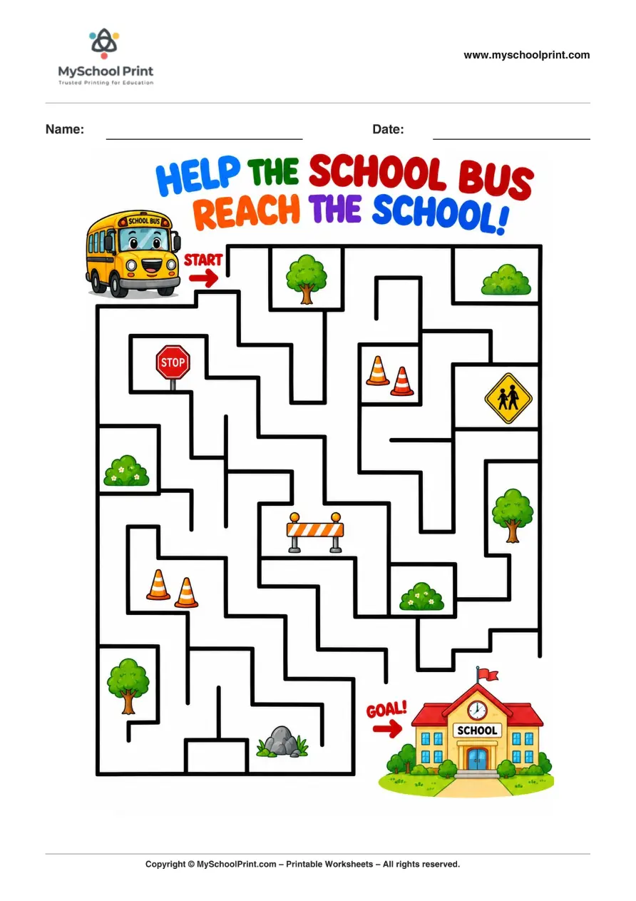 Maze worksheet 46 for kids