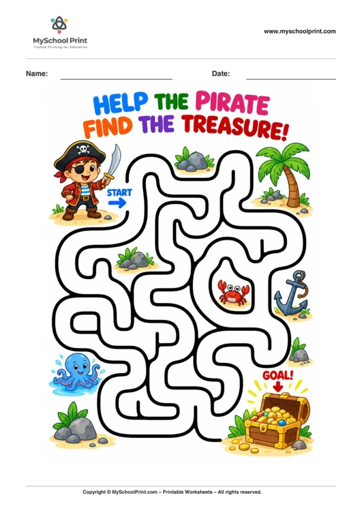 Maze worksheet 59 for kids