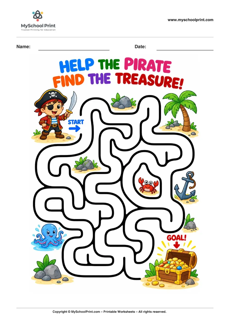 Maze worksheet 59 for kids