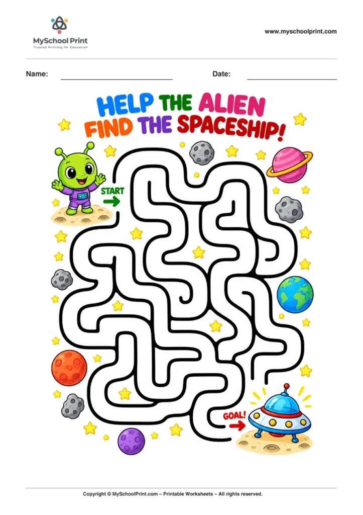 Maze worksheet 60 for kids