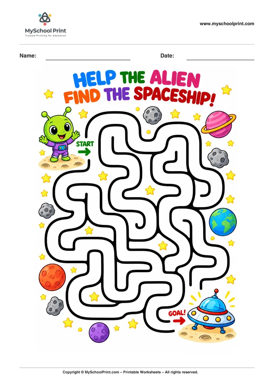 Maze worksheet 60 for kids