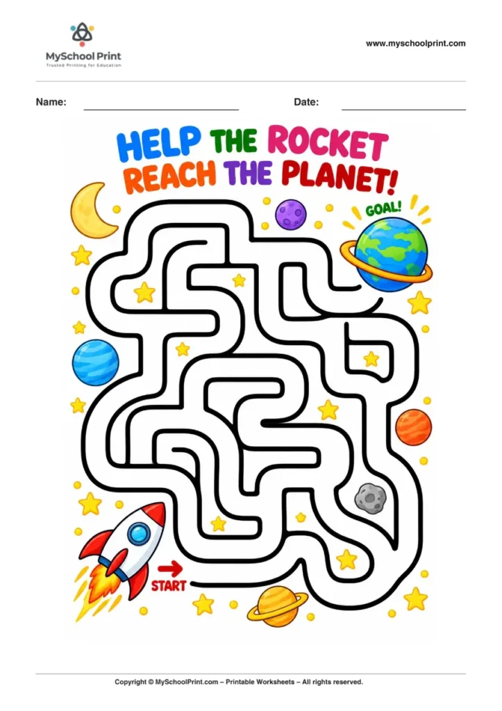 Maze worksheet 61 for kids