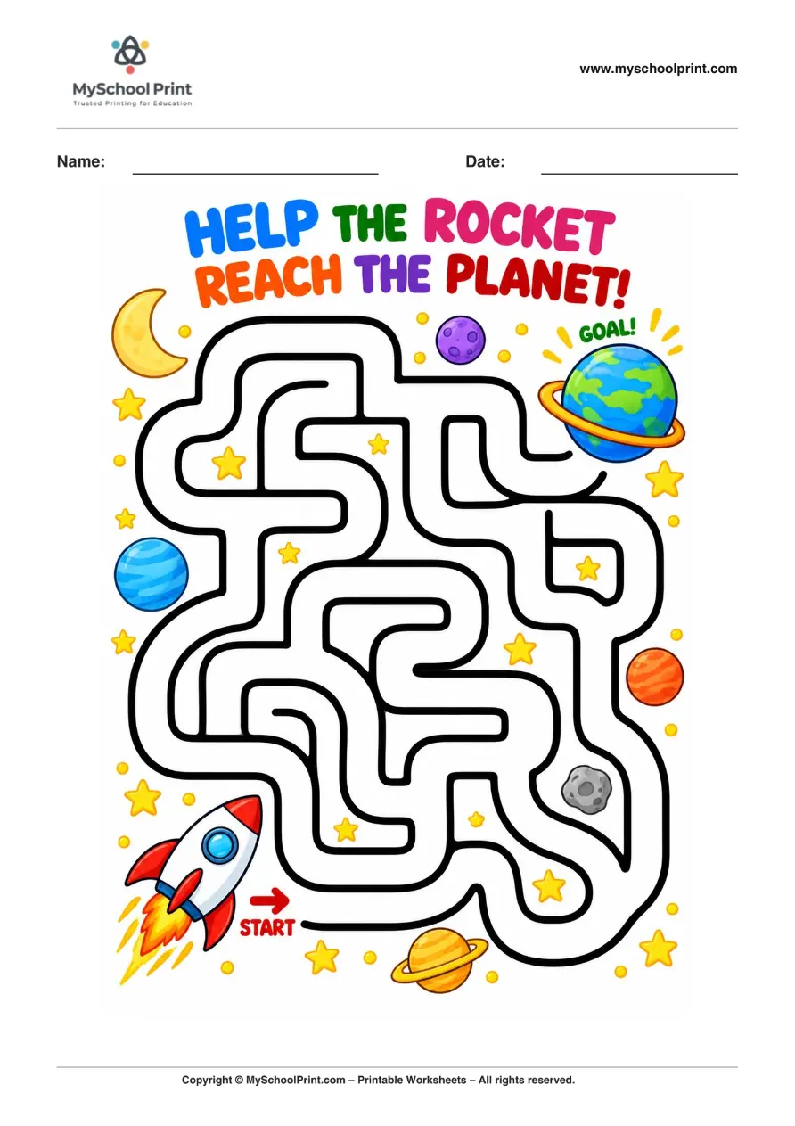 Maze worksheet 61 for kids