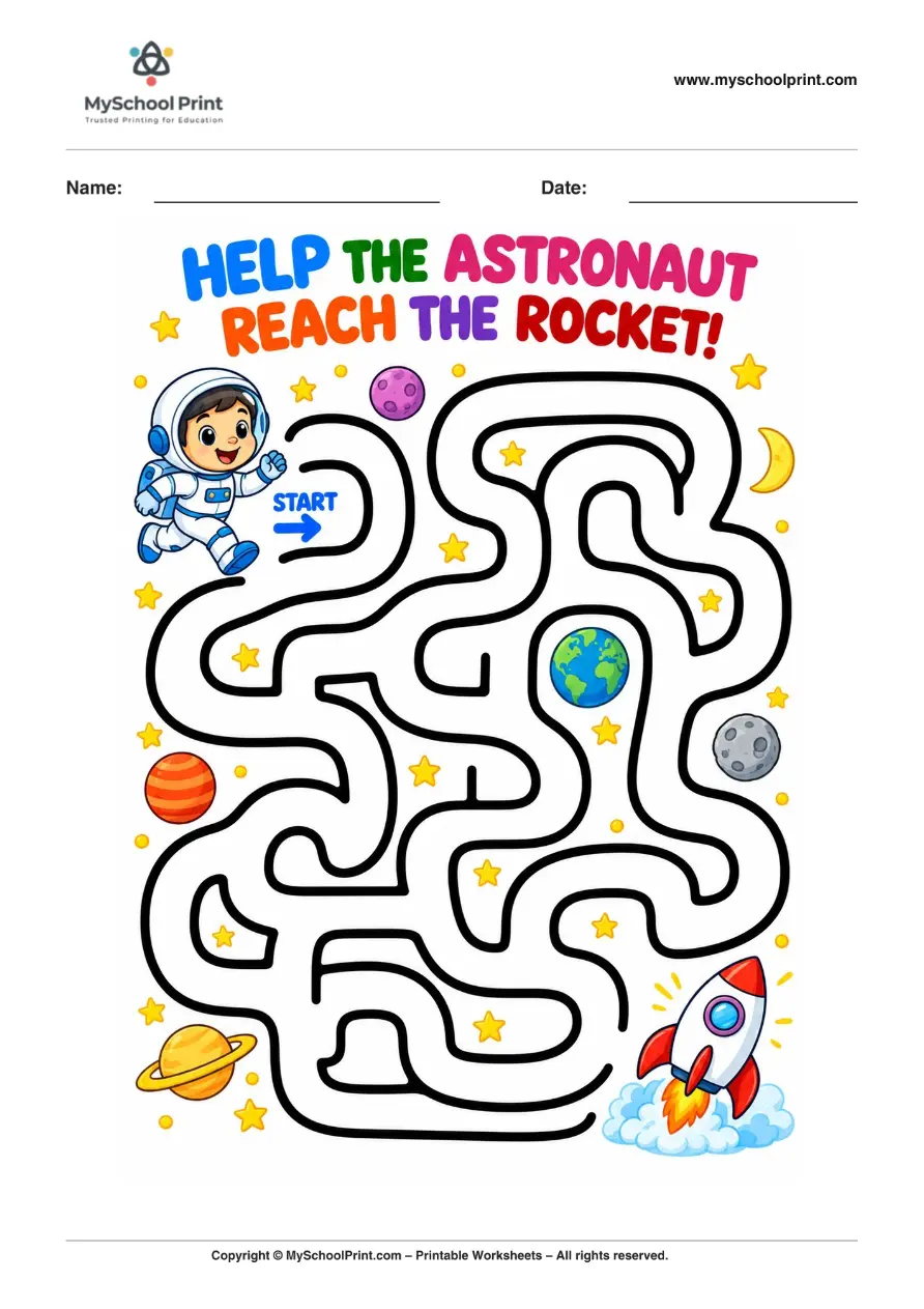 Maze worksheet 62 for kids