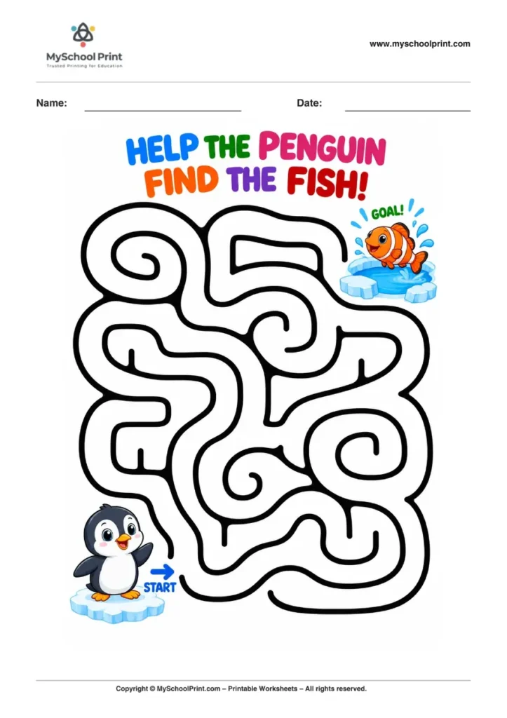 Maze worksheet 65 for kids