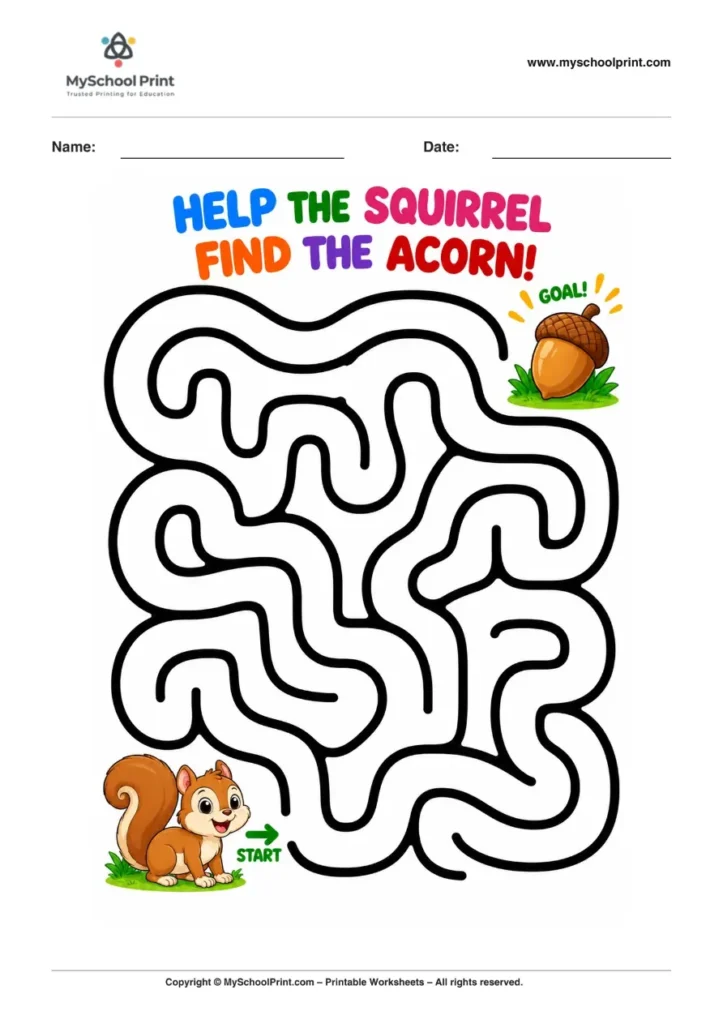 Maze worksheet 66 for kids