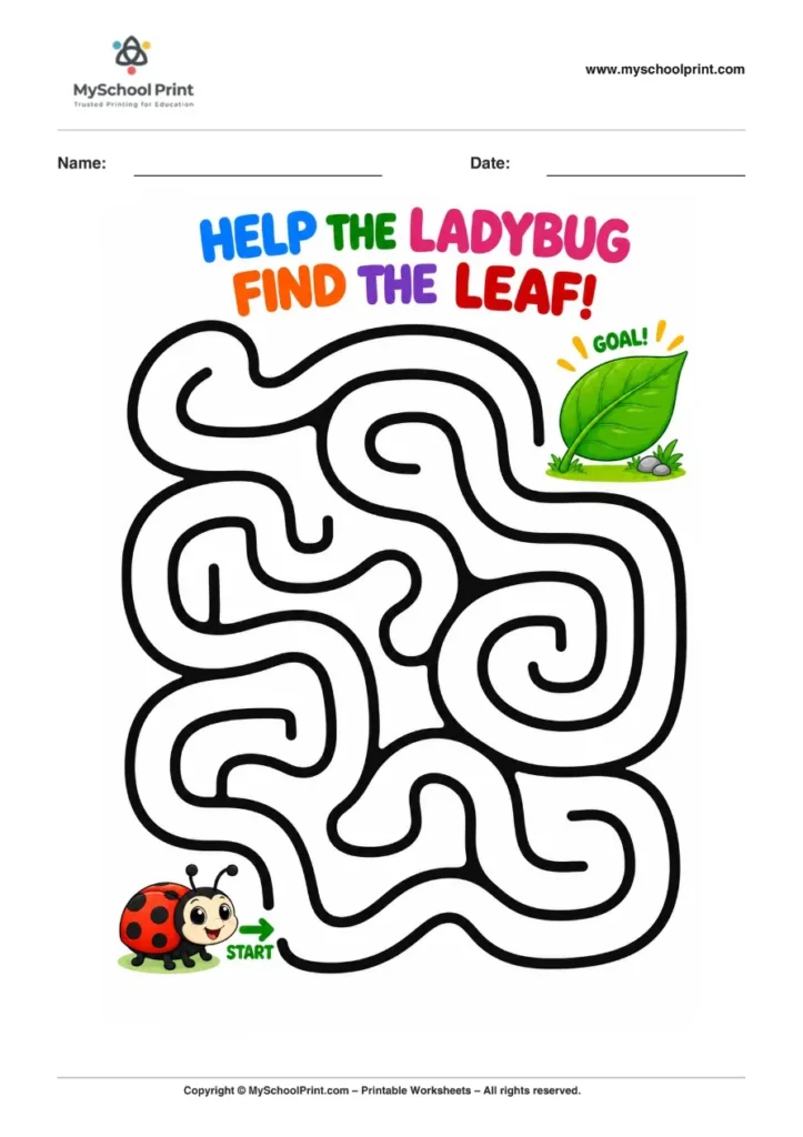 Maze worksheet 69 for kids