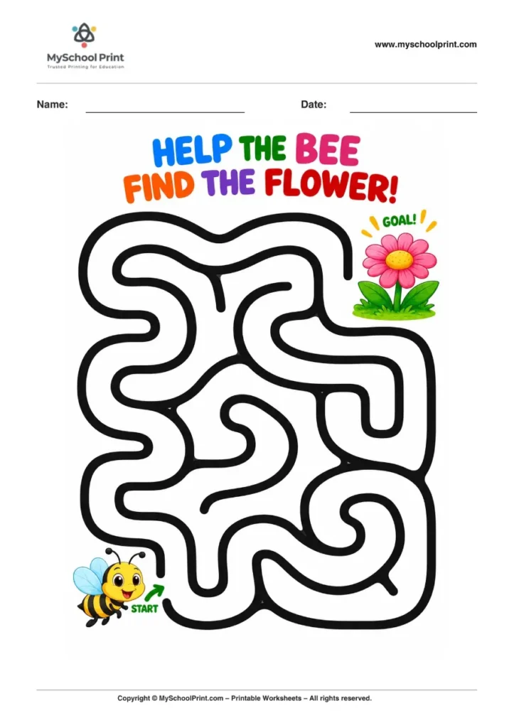 Maze worksheet 71 for kids