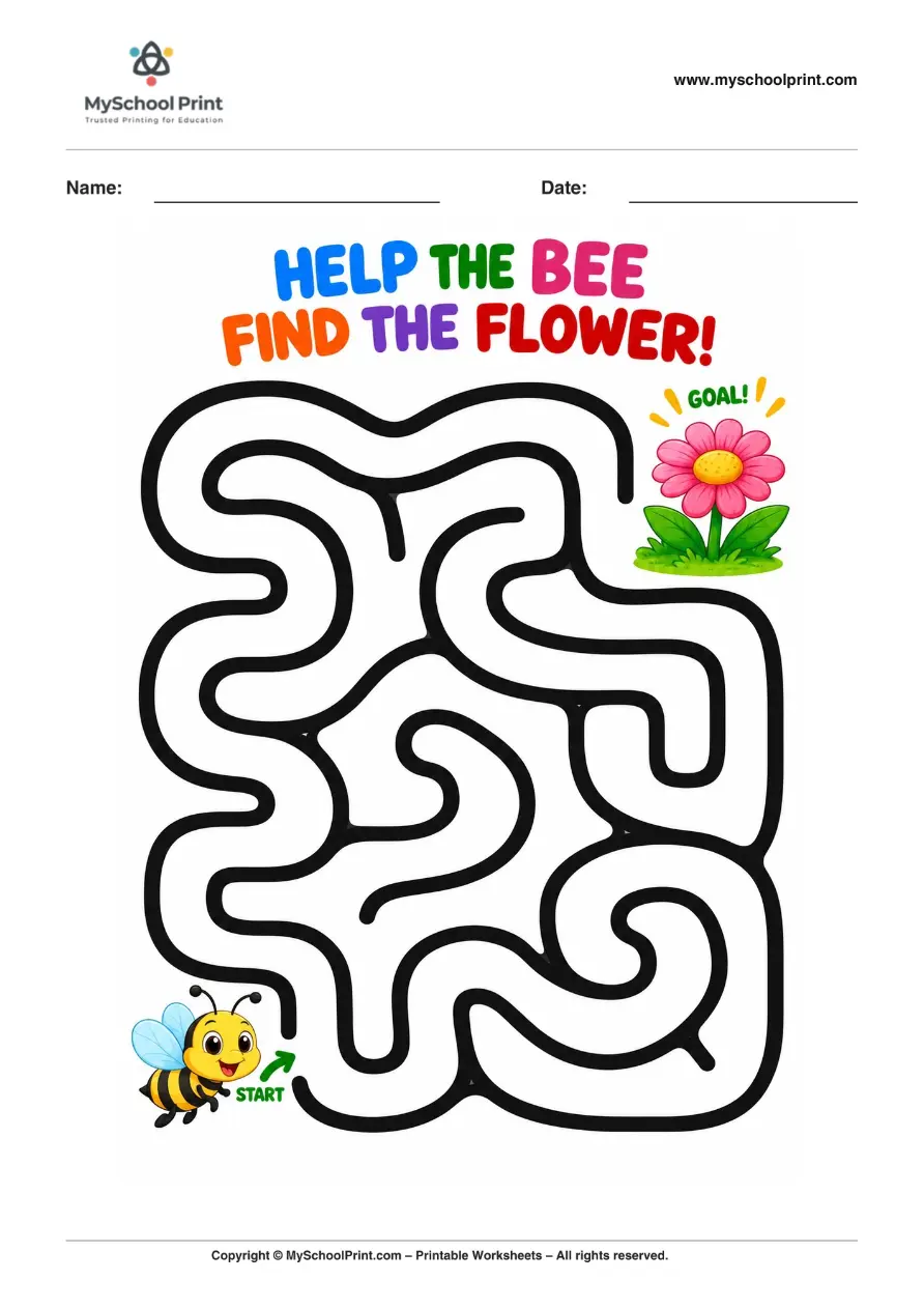 Maze worksheet 71 for kids