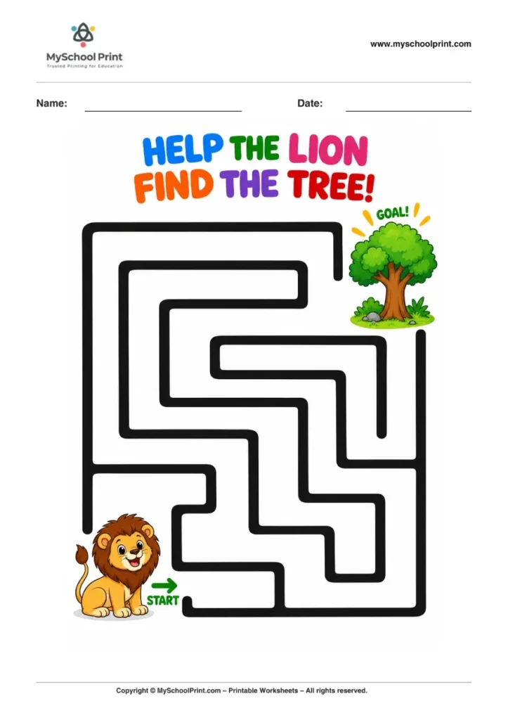 Maze worksheet 73 for kids
